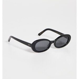 Elisa Johnson Lyric Leigh Sunglasses in Gloss Black One Size New Womens Sunnies